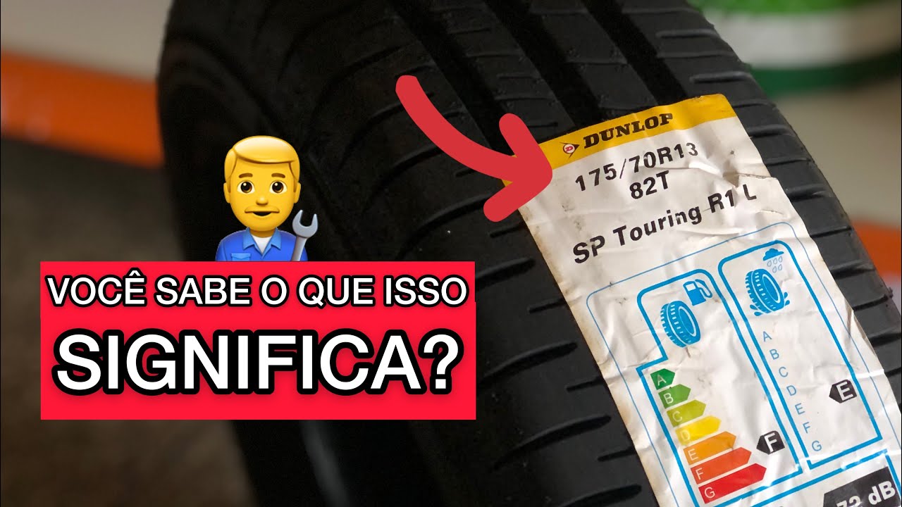 Qual o significado dos números e letras estampados no PNEU?
