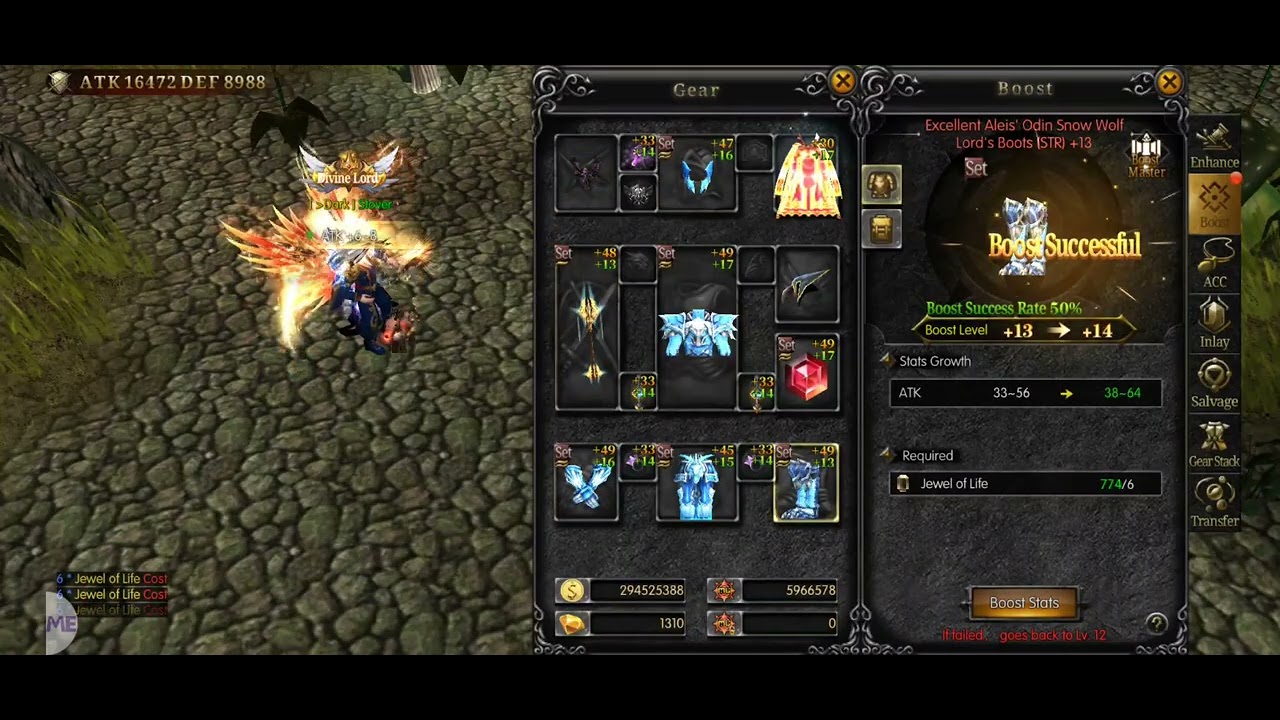 MuImmortal Jewel of Life gear Boost!