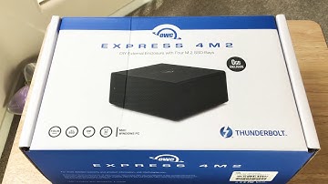 OWC Express 4M2 4 M.2 NVMe SSD Thunderbolt RAID Drive Unboxing 12-13-18