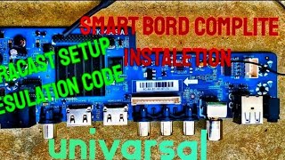 KK.M368.A8 universal smart bord complete instalation || YouTube hotstar miracast setup screenshot 4