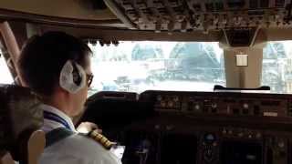 Боинг 747 400 АК Трансаэро. Взлёт в Бангкоке / Boeing 747 400 Transaero. Take-off in Bangkok