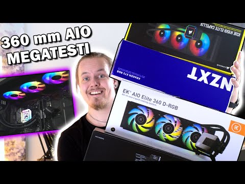 Testissä 360 mm AIO-nestecoolerit (be quiet!, Corsair, EKWB & NZXT)