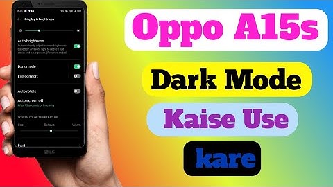 How To Use Dark Mode In Oppo A15S || Oppo A15S Main Dark Mode Setting