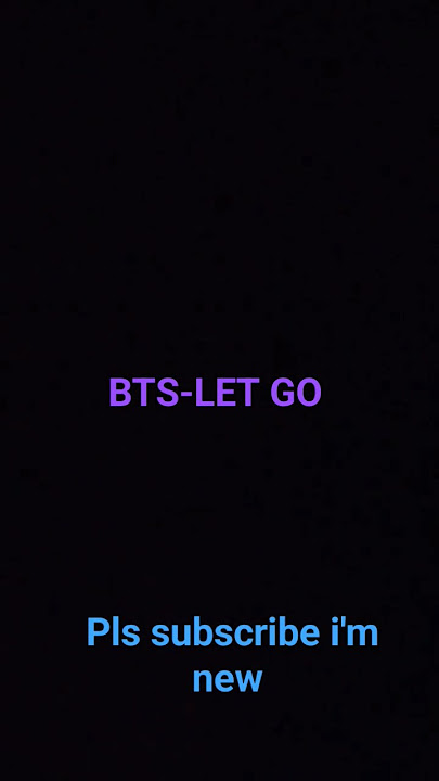 BTS-let go #music #ringtone