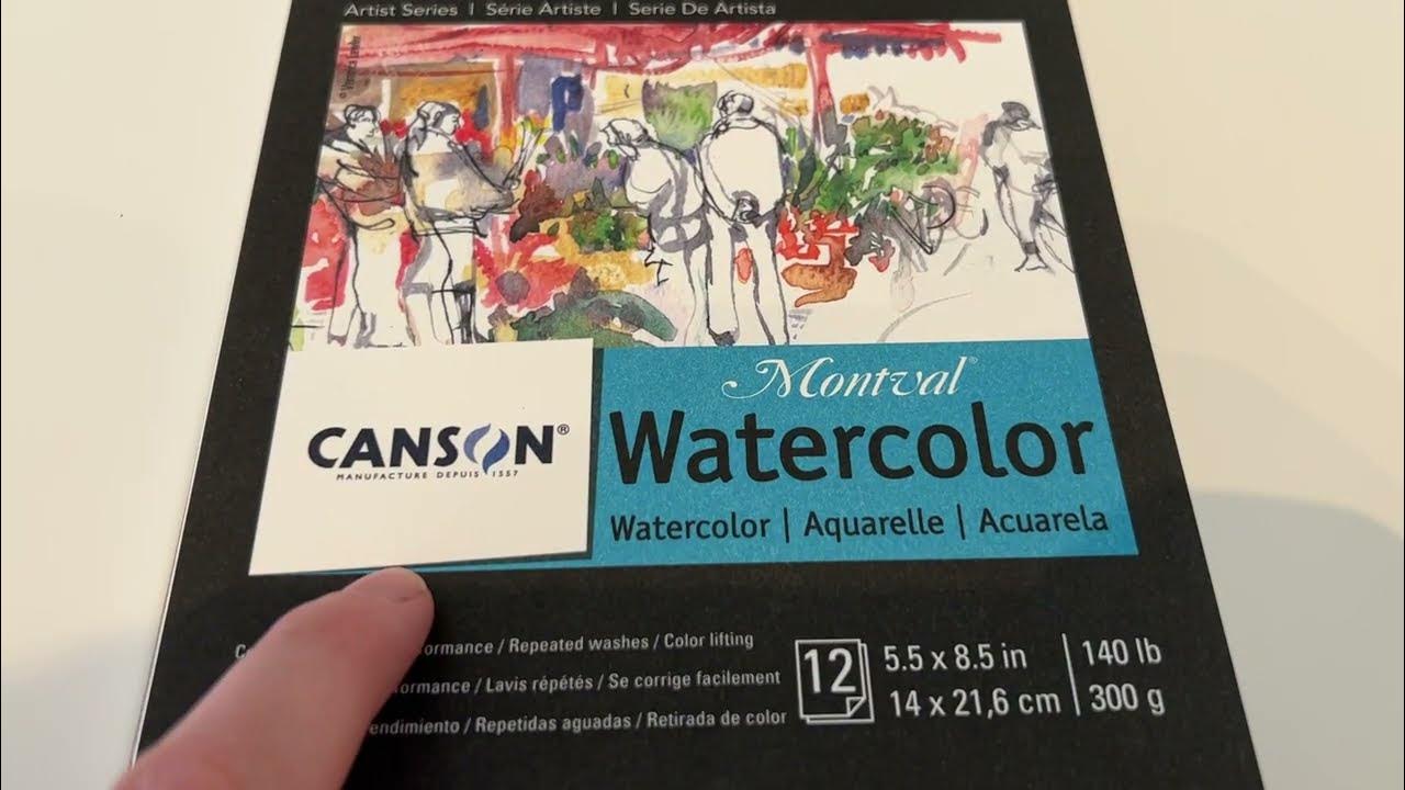 Canson Montval Sketchbook Review  Watercolor Paper (300gsm) 