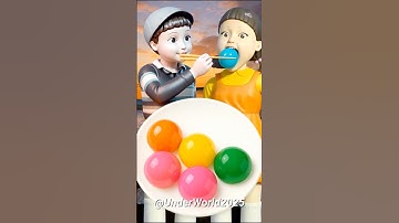 Squid Game AI Rainbow Edible Slime ASMR #squidgame #squidgame2 #ai #asmr