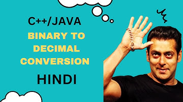 #Binary To Decimal Conversion in Hindi | #gfgsdesheet  | #striversdesheet |