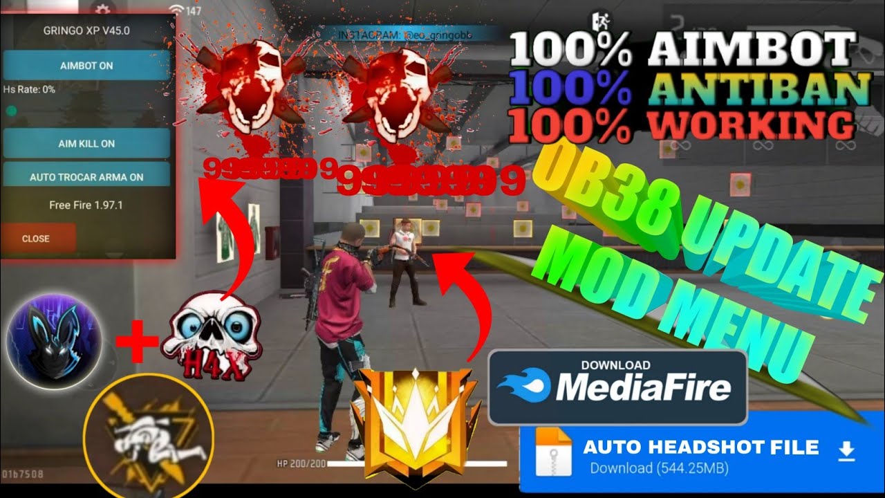 free fire OBB40 update hack #freefire #foryou #fyp #tranding #viral #f