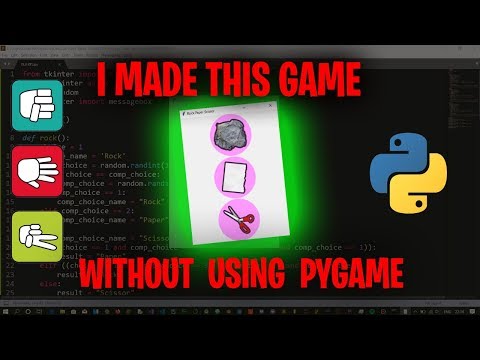 My first Python GUI Game without even using Pygame | Full Tutorial