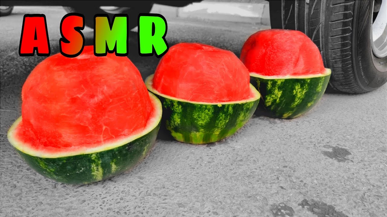 ASMR SOUND BEST CRUSHING THINGS WITH CAR COMPILATION 21 Crushing Crunchy & Soft Things by