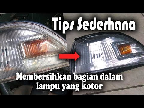 Video: Bagaimanakah cara membersihkan bahagian dalam lampu depan saya yang tertutup?