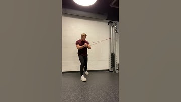 Split Stance Band Rotational Chop