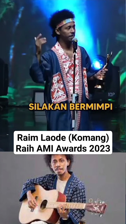 Raim Laode (Komang) Penghargaan AMI Awards 2023 #shorts #komang #raimlaode #amiawards