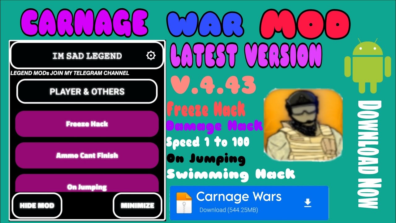 Carnage Wars Mod [FPS SHOOTING GAME] BY (IM SAD LEGEND)