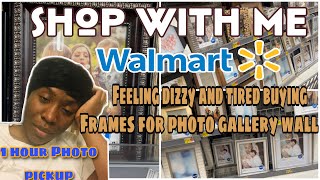 Shop with me Walmart | Photo pickup + buying frames
