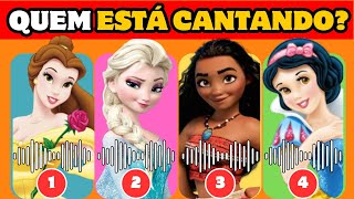 ADIVINHE QUEM ESTÁ CANTANDO 🎶 🎤 | Quiz das Músicas da Disney | Moana, Frozen, Bela, Cinderela