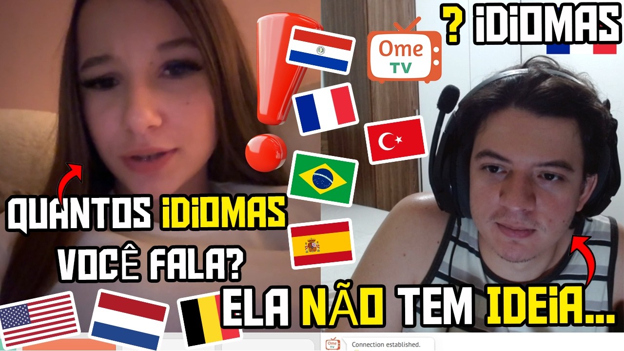 Poliglota Brasileiro Falando VÁRIOS IDIOMAS no OmeTV 2026 (é brasileiro mesmo?)
