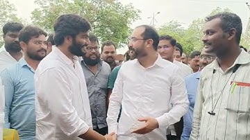 Byreddy Siddharth Reddy Meets MLA Abdul Hafeez Khan || Bezawada Media
