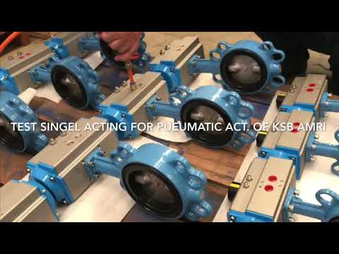 butterfly valve control with Pneumatic actuator - Single acting for KSB AMRI by ITS