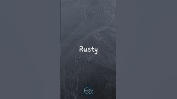 Rusty ⚙️ What Does It Mean? English Explained #phrases #expression #meaning #idioms #slang #esl #tip