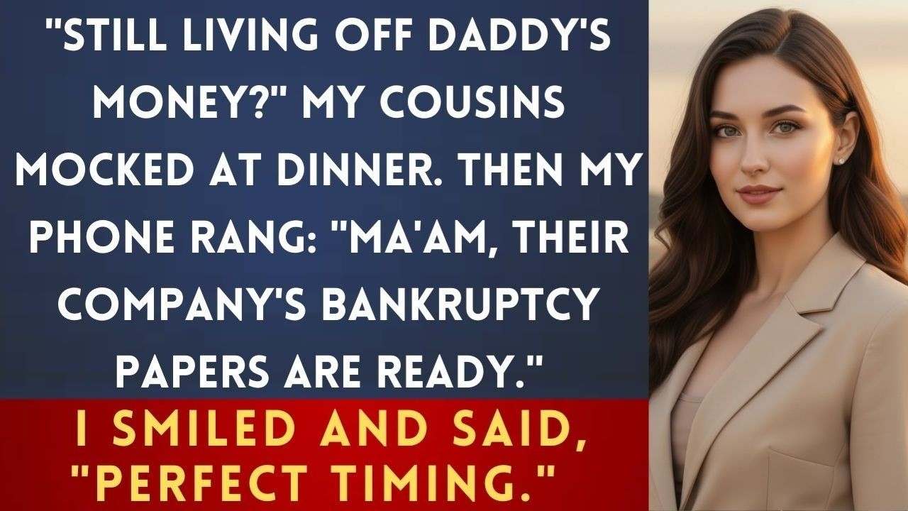 За семейным ужином меня назвали бесполезным, а потом позвонил мой помощник по поводу их банкротства.