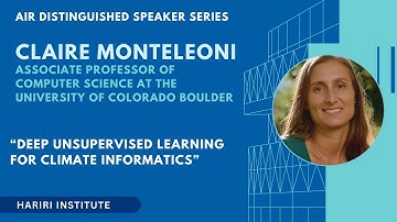 AIR Distinguished Speaker Series: Professor Claire Monteleoni, University of Colorado Boulder