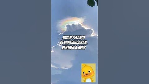 Fenomena Alam, Awan Pelangi di Pangandaran #fyp #viral #shorts #awan #mistis
