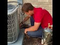 Freedom heating and cooling  carrier air conditioner and furnace installation