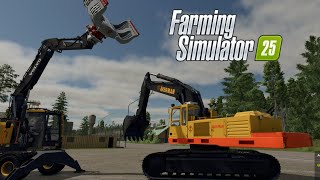 farming simulator 2025  bomen laden Akerman Volvo bijzonder verhaal  hamsterlaan #oostgroningen screenshot 5