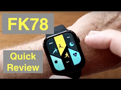 FINOW FK78 Apple Watch Shaped Waterproof Smartwatch with Fitness/Pliates Classes: Quick Overview