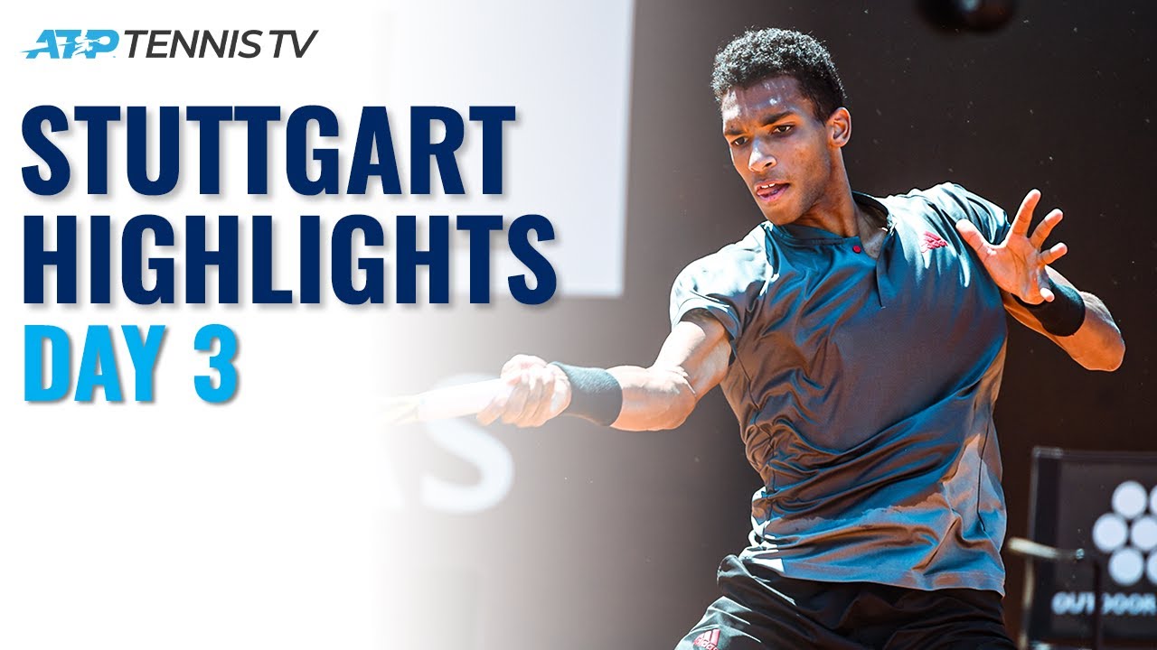 Auger-Aliassime Battles Harris; Hurkacz and Shapovalov In Action Stuttgart 2021 Day 3 Highlights