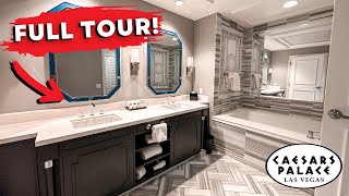 NEW! Caesars Palace Las Vegas Octavius Premium Two Queen Room Tour (4K)