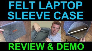 MacBook Pro Air Chromebook Notebook Felt Sleeve Protective Case by Homiee Review Demo