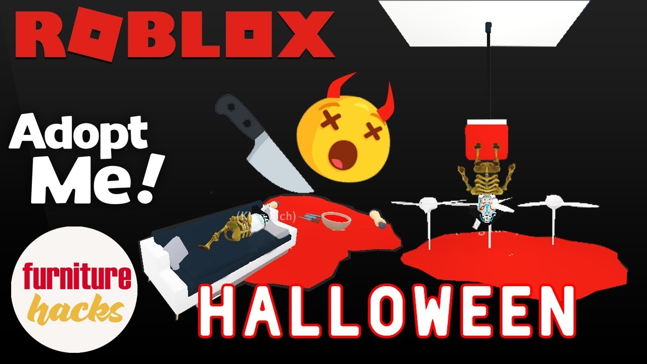 Adopt Me Furniture Hacks Halloween 1 Murder Scene Chopping Head Simulator Youtube - roblox adopt me halloween costumes