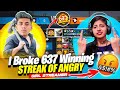 First time break 637 winning streakangry girl crying vs ug ayush