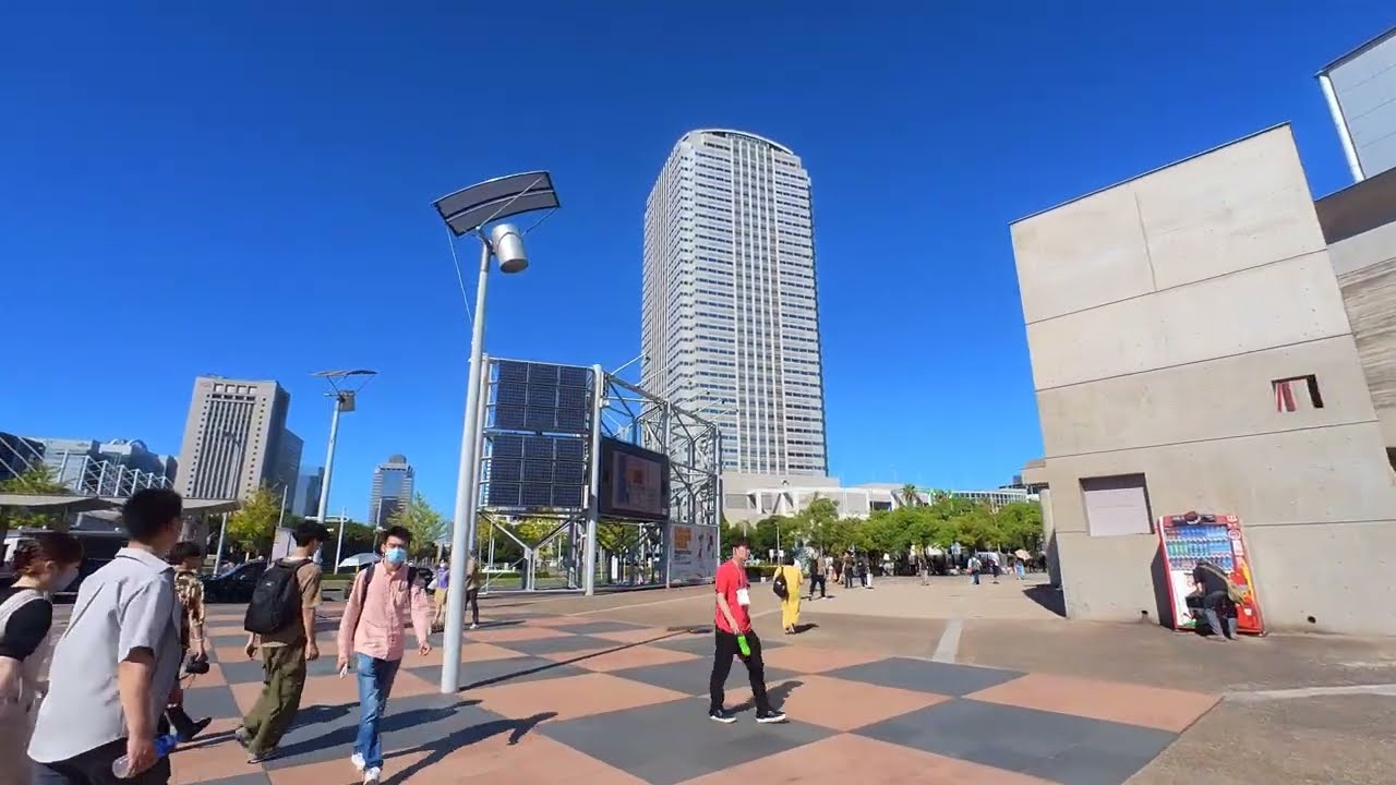 幕張メッセからJR海浜幕張駅 南口までの道のり（2023年7月30日）