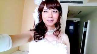 女装子yui☆ウェディングドレス着てみました♪ Crossdresser Yui change into wedding dress :D