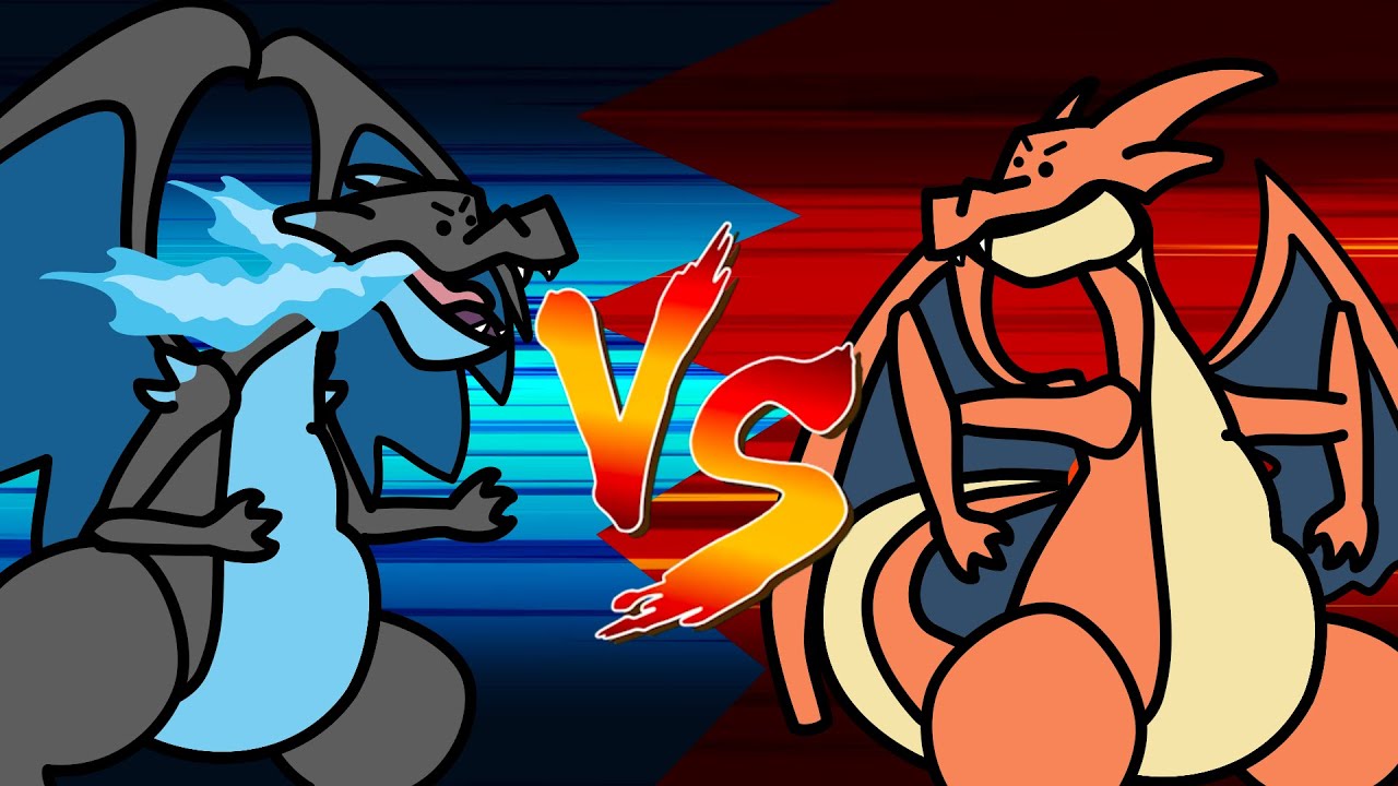 Pokemon Legend Z-A Battle: Mega Charizard X vs Mega Charizard Y