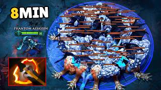 Phantom Assassin 1100 GPM Guide: 9 Min Battle Fury | Dota 2