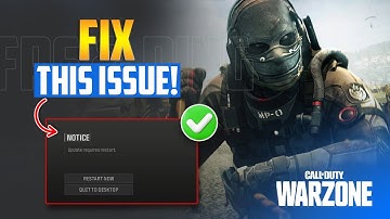 How to Fix Update Requires Restart Error in Warzone on PC