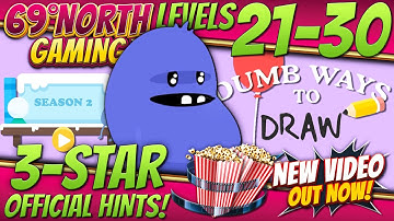 Dumb Ways To Draw | Level 21 22 23 24 25 26 27 28 29 30 | Season 2 | 3 Star | Official Hints