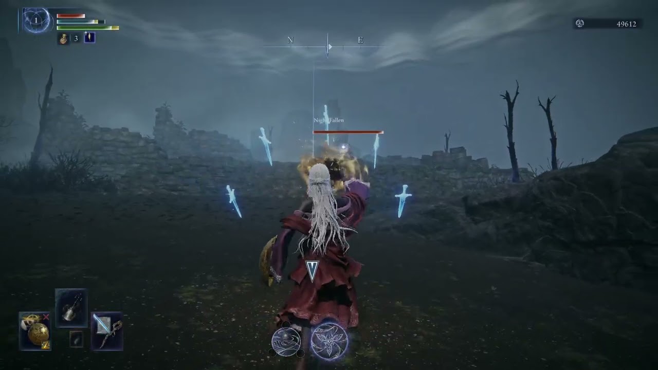 ELDEN RING NIGHTREIGN Level 1 Solo Recluse Deep of night (Depth 5) Everdark Tricephalos