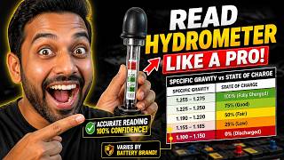 Understanding Specific Gravity of Wet Cell Battery | Read Hydrometer Like a PRO (Step-by-Step Guide)