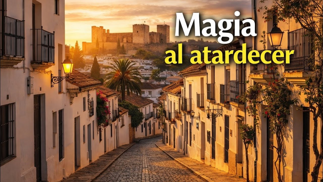 Calles Históricas de Antequera al Atardecer… Bajando hacia la Alcazaba | Walking Tour POV 4K