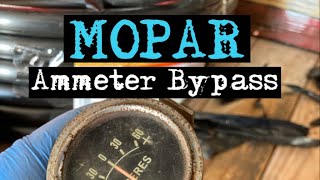 MOPAR ammeter bypass 1975 Dodge D100 Part 1