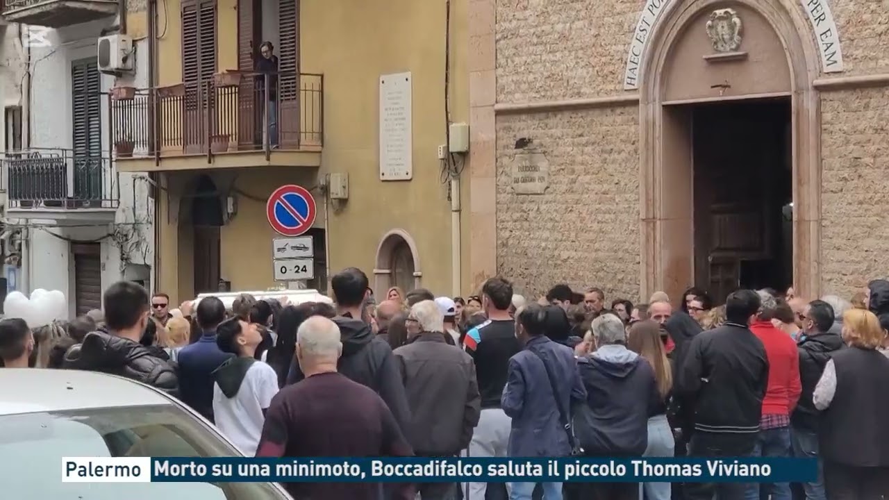Palermo - Morto su una minimoto, Boccadifalco saluta il piccolo Thomas Viviano