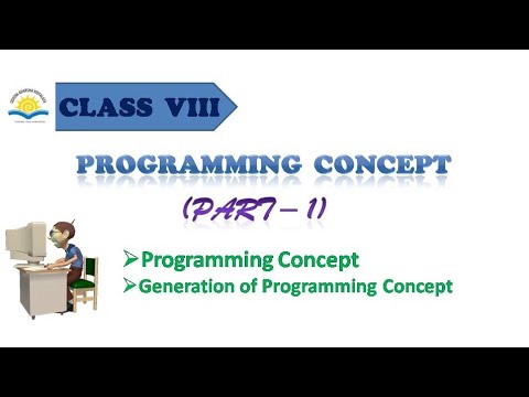 Programming Concept (Part - 1) for Class VIII - YouTube