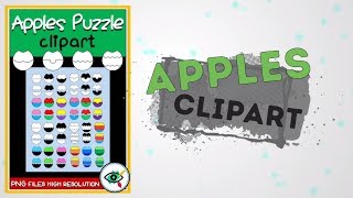 Apples Puzzle Clipart for teachers | Class Decoration