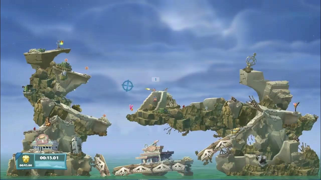 Worms Gun Turret Speedrun in 20s 61ms YouTube