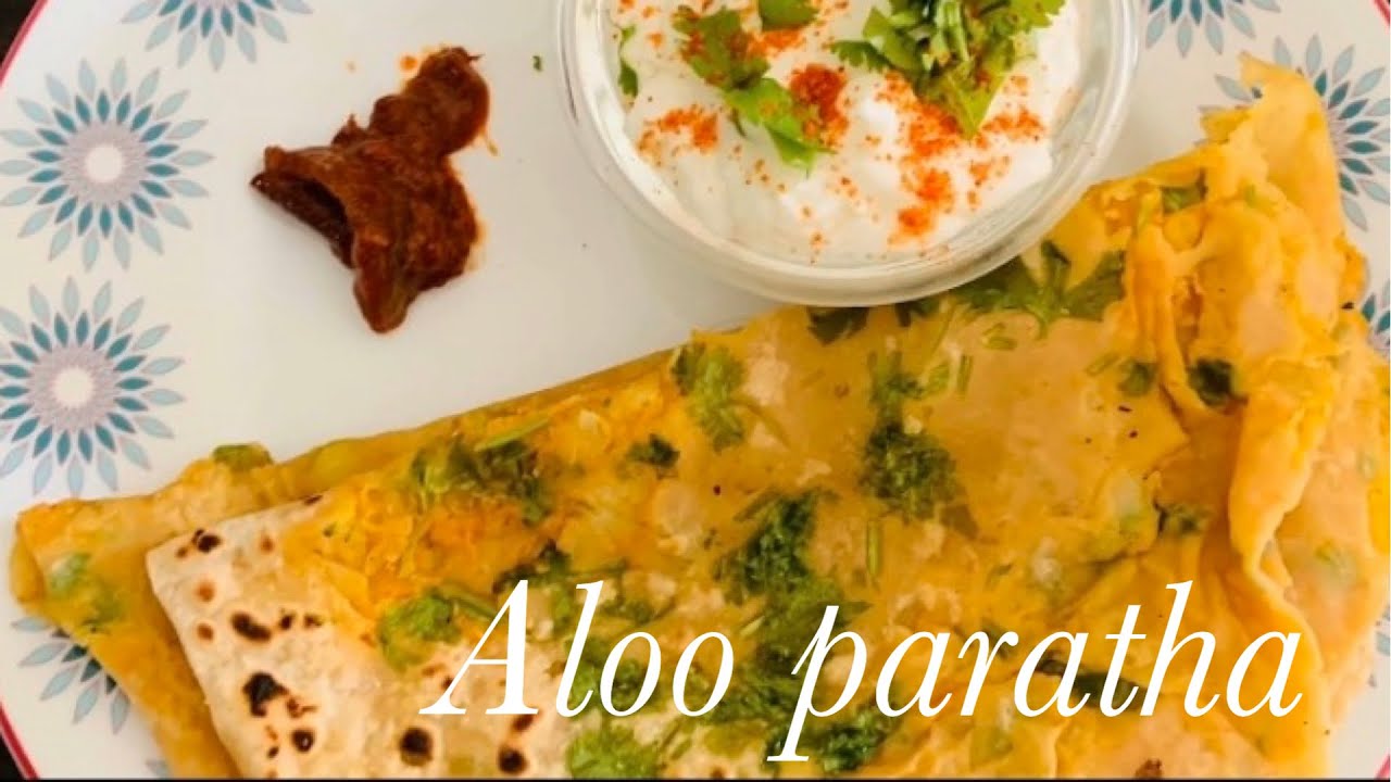 Dhaba style aloo gajar paratha Cooking With Veena YouTube